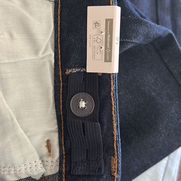 Wonder Nation Girls Adjustable waist Straight Jeans, Sizes 16 - Picture 5 of 5